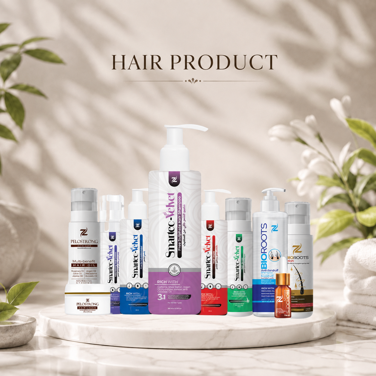 Hair care category product display