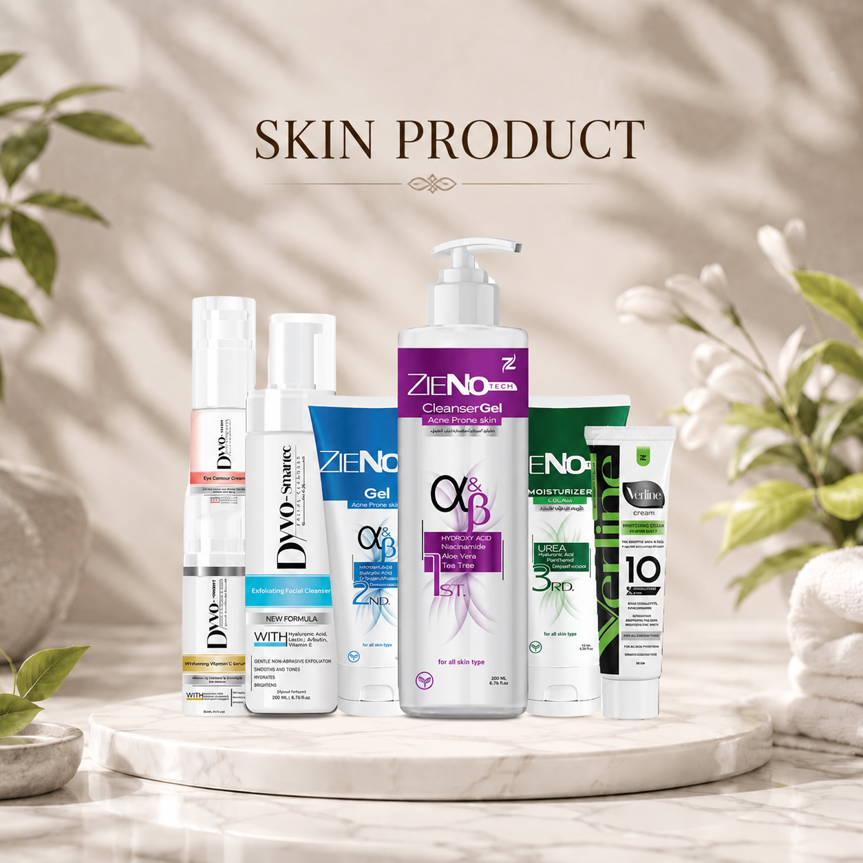 Skin care category product display